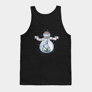 Genderqueer Fire Occult Bottle LGBT Pride Flag Tank Top